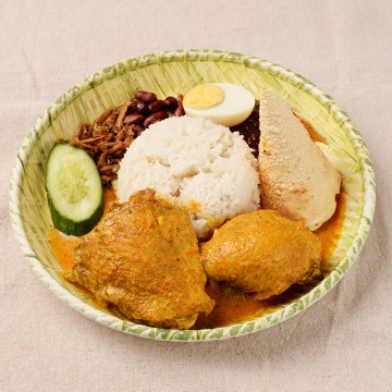 椰漿飯 配 甲必丹咖喱雞-s